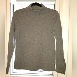 Croft & Barrow Gray Mock Turtleneck